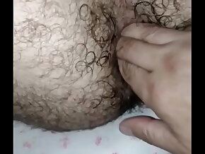 Fingering my ass by my alms-man