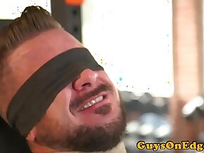 Tied up inked bdsm sub anal toyed apart from dom